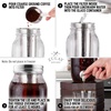 image:imageAirtight Cold Brew Coffee Maker with EXTRATHICK Glass Carafe Stainless Steel Mesh Filter and NonSlip Silicone Base  Premium Iced Coffee Maker Cold Brew Pitcher amp Tea Infuser  by ZulaySilver