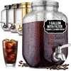 image:imageAirtight Cold Brew Coffee Maker with EXTRATHICK Glass Carafe Stainless Steel Mesh Filter and NonSlip Silicone Base  Premium Iced Coffee Maker Cold Brew Pitcher amp Tea Infuser  by ZulaySilver