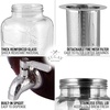 image:imageAirtight Cold Brew Coffee Maker with EXTRATHICK Glass Carafe Stainless Steel Mesh Filter and NonSlip Silicone Base  Premium Iced Coffee Maker Cold Brew Pitcher amp Tea Infuser  by ZulayRadiant Silver
