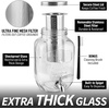 image:imageAirtight Cold Brew Coffee Maker with EXTRATHICK Glass Carafe Stainless Steel Mesh Filter and NonSlip Silicone Base  Premium Iced Coffee Maker Cold Brew Pitcher amp Tea Infuser  by ZulaySilver