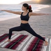 image:imageHydration Nation Authentic Large Handwoven Mexican Striped Throw Blanket  Soft Durable EcoFriendly  70x50  AzureCherry