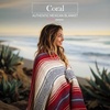 image:imageHydration Nation Authentic Large Handwoven Mexican Striped Throw Blanket  Soft Durable EcoFriendly  70x50  AzureCoral