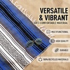 image:imageHydration Nation Authentic Large Handwoven Mexican Striped Throw Blanket  Soft Durable EcoFriendly  70x50  AzureKing Blue