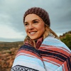 image:imageHydration Nation Authentic Large Handwoven Mexican Striped Throw Blanket  Soft Durable EcoFriendly  70x50  AzureMint Orange