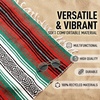 image:imageHydration Nation Authentic Large Handwoven Mexican Striped Throw Blanket  Soft Durable EcoFriendly  70x50  AzureStorm Orange