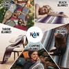 image:imageHydration Nation Authentic Large Handwoven Mexican Striped Throw Blanket  Soft Durable EcoFriendly  70x50  AzureSunrise