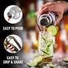 image:imageLarge 24 oz Stainless Steel Cocktail Shaker Set  Mixed Drink Shaker  Martini Shaker Set with Built in Strainer Double Sided Jigger amp Combo Muddler Mixing Spoon  Pro Margarita Shaker  By ZulaySilver