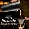 image:imageLarge 24 oz Stainless Steel Cocktail Shaker Set  Mixed Drink Shaker  Martini Shaker Set with Built in Strainer Double Sided Jigger amp Combo Muddler Mixing Spoon  Pro Margarita Shaker  By ZulayBlack
