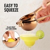 image:imageLemon Squeezer Stainless Steel with Premium Quality Heavy Duty Solid Metal Squeezer Bowl  Large Manual Citrus Press Juicer and Lime Squeezer Stainless Steel  by Zulay KitchenRose Gold