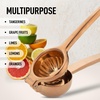 image:imageLemon Squeezer Stainless Steel with Premium Quality Heavy Duty Solid Metal Squeezer Bowl  Large Manual Citrus Press Juicer and Lime Squeezer Stainless Steel  by Zulay KitchenRose Gold