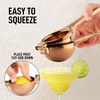 image:imageLemon Squeezer Stainless Steel with Premium Quality Heavy Duty Solid Metal Squeezer Bowl  Large Manual Citrus Press Juicer and Lime Squeezer Stainless Steel  by Zulay KitchenRose Gold