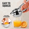 image:imageLemon Squeezer Stainless Steel with Premium Quality Heavy Duty Solid Metal Squeezer Bowl  Large Manual Citrus Press Juicer and Lime Squeezer Stainless Steel  by Zulay KitchenSilver