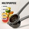 image:imageLemon Squeezer Stainless Steel with Premium Quality Heavy Duty Solid Metal Squeezer Bowl  Large Manual Citrus Press Juicer and Lime Squeezer Stainless Steel  by Zulay KitchenMetallic Black