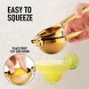 image:imageLemon Squeezer Stainless Steel with Premium Quality Heavy Duty Solid Metal Squeezer Bowl  Large Manual Citrus Press Juicer and Lime Squeezer Stainless Steel  by Zulay KitchenGold