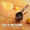 image:imageLemon Squeezer Stainless Steel with Premium Quality Heavy Duty Solid Metal Squeezer Bowl  Large Manual Citrus Press Juicer and Lime Squeezer Stainless Steel  by Zulay KitchenMetallic Black