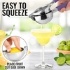 image:imageLemon Squeezer Stainless Steel with Premium Quality Heavy Duty Solid Metal Squeezer Bowl  Large Manual Citrus Press Juicer and Lime Squeezer Stainless Steel  by Zulay KitchenPurple Grip