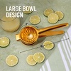 image:imageLemon Squeezer Stainless Steel with Premium Quality Heavy Duty Solid Metal Squeezer Bowl  Large Manual Citrus Press Juicer and Lime Squeezer Stainless Steel  by Zulay KitchenGold