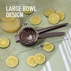 image:imageLemon Squeezer Stainless Steel with Premium Quality Heavy Duty Solid Metal Squeezer Bowl  Large Manual Citrus Press Juicer and Lime Squeezer Stainless Steel  by Zulay KitchenMetallic Black