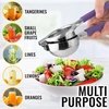 image:imageLemon Squeezer Stainless Steel with Premium Quality Heavy Duty Solid Metal Squeezer Bowl  Large Manual Citrus Press Juicer and Lime Squeezer Stainless Steel  by Zulay KitchenPurple Grip