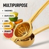 image:imageLemon Squeezer Stainless Steel with Premium Quality Heavy Duty Solid Metal Squeezer Bowl  Large Manual Citrus Press Juicer and Lime Squeezer Stainless Steel  by Zulay KitchenGold