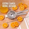 image:imageLemon Squeezer Stainless Steel with Premium Quality Heavy Duty Solid Metal Squeezer Bowl  Large Manual Citrus Press Juicer and Lime Squeezer Stainless Steel  by Zulay KitchenSilver