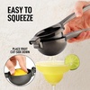 image:imageLemon Squeezer Stainless Steel with Premium Quality Heavy Duty Solid Metal Squeezer Bowl  Large Manual Citrus Press Juicer and Lime Squeezer Stainless Steel  by Zulay KitchenMetallic Black