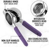image:imageLemon Squeezer Stainless Steel with Premium Quality Heavy Duty Solid Metal Squeezer Bowl  Large Manual Citrus Press Juicer and Lime Squeezer Stainless Steel  by Zulay KitchenPurple Grip