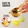 image:imageLemon Squeezer Stainless Steel with Premium Quality Heavy Duty Solid Metal Squeezer Bowl  Large Manual Citrus Press Juicer and Lime Squeezer Stainless Steel  by Zulay KitchenGold