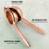 image:imageLemon Squeezer Stainless Steel with Premium Quality Heavy Duty Solid Metal Squeezer Bowl  Large Manual Citrus Press Juicer and Lime Squeezer Stainless Steel  by Zulay KitchenRose Gold