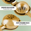 image:imageLemon Squeezer Stainless Steel with Premium Quality Heavy Duty Solid Metal Squeezer Bowl  Large Manual Citrus Press Juicer and Lime Squeezer Stainless Steel  by Zulay KitchenGold