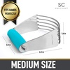 image:imageSimple Craft Pastry Cutter For Baking  Stainless Steel Pastry Blender Tool With Comfortable Grip Handle  Heavy Duty Dough Cutters amp Dough Blender For Mixing Butter Flour and More BlueBlue