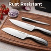image:imageZulay 15 Piece Stainless Steel Knife Set with Block and Sharpener  Sharp Knife Block Set with Built In Sharpener  Kitchen Knife Set With Block  Rust Proof Knife Set Stainless SteelNight Black  Stainless Steel