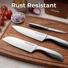 image:imageZulay 15 Piece Stainless Steel Knife Set with Block and Sharpener  Sharp Knife Block Set with Built In Sharpener  Kitchen Knife Set With Block  Rust Proof Knife Set Stainless SteelLight Walnut  Stainless Steel