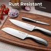 image:imageZulay 15 Piece Stainless Steel Knife Set with Block and Sharpener  Sharp Knife Block Set with Built In Sharpener  Kitchen Knife Set With Block  Rust Proof Knife Set Stainless SteelDark Walnut  Stainless Steel