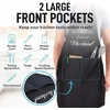 image:imageZulay 2Pack Funny Aprons for Men amp Women  Kitchen Aprons with Adjustable Neck Strap amp 2 Large PocketsHusband  Wife