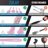 image:imageZulay 4pcs Silicone Spatula Set  Heat Resistant Silicone Tools for Cooking Baking amp Mixing  One Piece Design Spatulas for NonStick Cookware  Durable Stainless Steel Core Pink