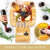 image:imageZulay Charcuterie Board Set Large  Great White Elephant Gift Housewarming Gift for New Home Bamboo Cheese Board  Charcuterie with Accessories Wine and CheeseIcon Set