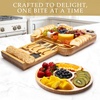image:imageZulay Charcuterie Board Set Large  Great White Elephant Gift Housewarming Gift for New Home Bamboo Cheese Board  Charcuterie with Accessories Wine and CheeseIcon Set
