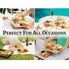 image:imageZulay Charcuterie Board Set Large  Great White Elephant Gift Housewarming Gift for New Home Bamboo Cheese Board  Charcuterie with Accessories Wine and CheesePlatter Set