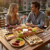 image:imageZulay Charcuterie Board Set Large  Great White Elephant Gift Housewarming Gift for New Home Bamboo Cheese Board  Charcuterie with Accessories Wine and CheeseDeluxe Set