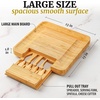 image:imageZulay Charcuterie Board Set Large  Great White Elephant Gift Housewarming Gift for New Home Bamboo Cheese Board  Charcuterie with Accessories Wine and CheeseClassic Set