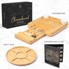 image:imageZulay Charcuterie Board Set Large  Great White Elephant Gift Housewarming Gift for New Home Bamboo Cheese Board  Charcuterie with Accessories Wine and CheeseIcon Set