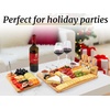 image:imageZulay Charcuterie Board Set Large  Great White Elephant Gift Housewarming Gift for New Home Bamboo Cheese Board  Charcuterie with Accessories Wine and CheesePlatter Set