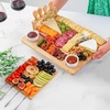 image:imageZulay Charcuterie Board Set Large  Great White Elephant Gift Housewarming Gift for New Home Bamboo Cheese Board  Charcuterie with Accessories Wine and CheesePlatter Set