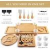 image:imageZulay Charcuterie Board Set Large  Great White Elephant Gift Housewarming Gift for New Home Bamboo Cheese Board  Charcuterie with Accessories Wine and CheeseLuxe Set