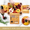 image:imageZulay Charcuterie Board Set Large  Great White Elephant Gift Housewarming Gift for New Home Bamboo Cheese Board  Charcuterie with Accessories Wine and CheeseLuxe Set