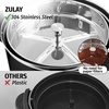 image:imageZulay Commercial Grade 100 Cup Coffee Maker Hot Water Urn  Large Percolator Pot Dispenser With DoubleWall Stainless Steel Quick Brew Stays Hot for Tea amp Beverage at Events amp Catering  SilverBlack