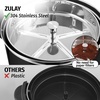 image:imageZulay Commercial Grade 100 Cup Coffee Maker Hot Water Urn  Large Percolator Pot Dispenser With DoubleWall Stainless Steel Quick Brew Stays Hot for Tea amp Beverage at Events amp Catering  SilverBlack