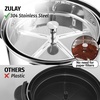 image:imageZulay Commercial Grade 100 Cup Coffee Maker Hot Water Urn  Large Percolator Pot Dispenser With DoubleWall Stainless Steel Quick Brew Stays Hot for Tea amp Beverage at Events amp Catering  SilverSilver