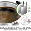 image:imageZulay Commercial Grade 100 Cup Coffee Maker Hot Water Urn  Large Percolator Pot Dispenser With DoubleWall Stainless Steel Quick Brew Stays Hot for Tea amp Beverage at Events amp Catering  SilverSilver